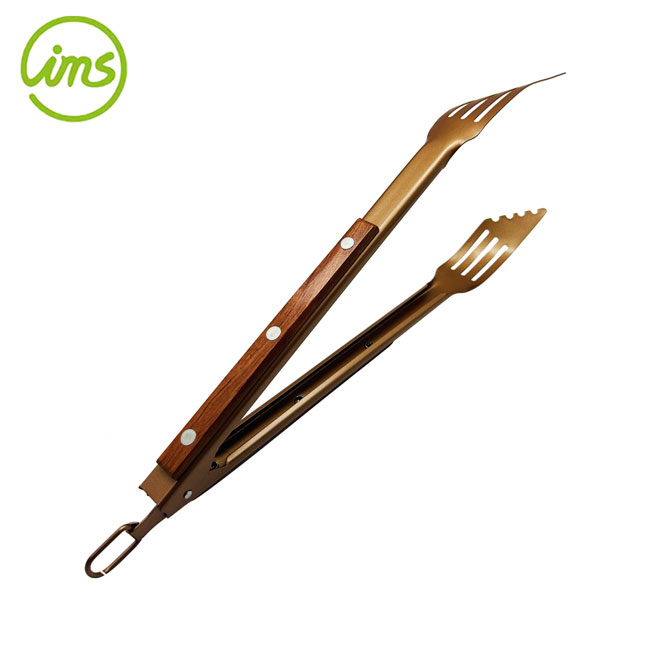 Grilling Tongs, Wooden Handle